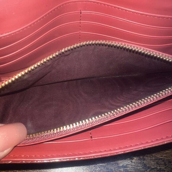 Miu Miu - Continental Wallet - Croc Embossed- Pink - Picture 6 of 12